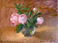 Image 1 of “Spring Peonies” Original Fine Art Oil Painting by Sarah Griffin Thibodeaux