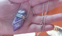 Image 4 of Chevron Amethyst Double-terminated Necklace