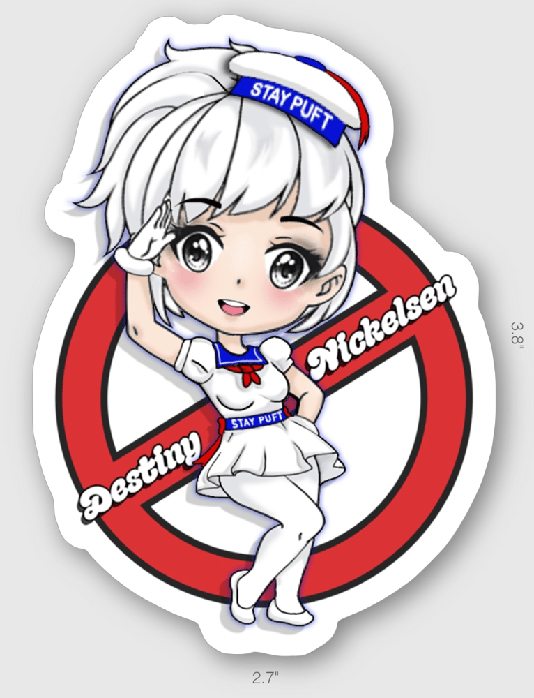 Image of MS. STAY PUFT STICKER