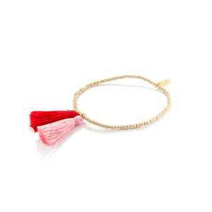 Image of BICOLOR TASSEL MINI BEADS | BRACELET