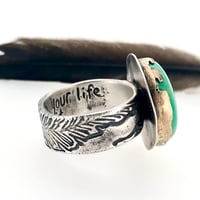 Image 4 of Custom turquoise ring 