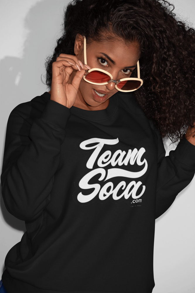 Image of Team Soca Varsity Logo - Crewneck Sweatshirt - Unisex (Black)
