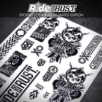 Image 3 of RIDE OR RUST STICKERS BOARD