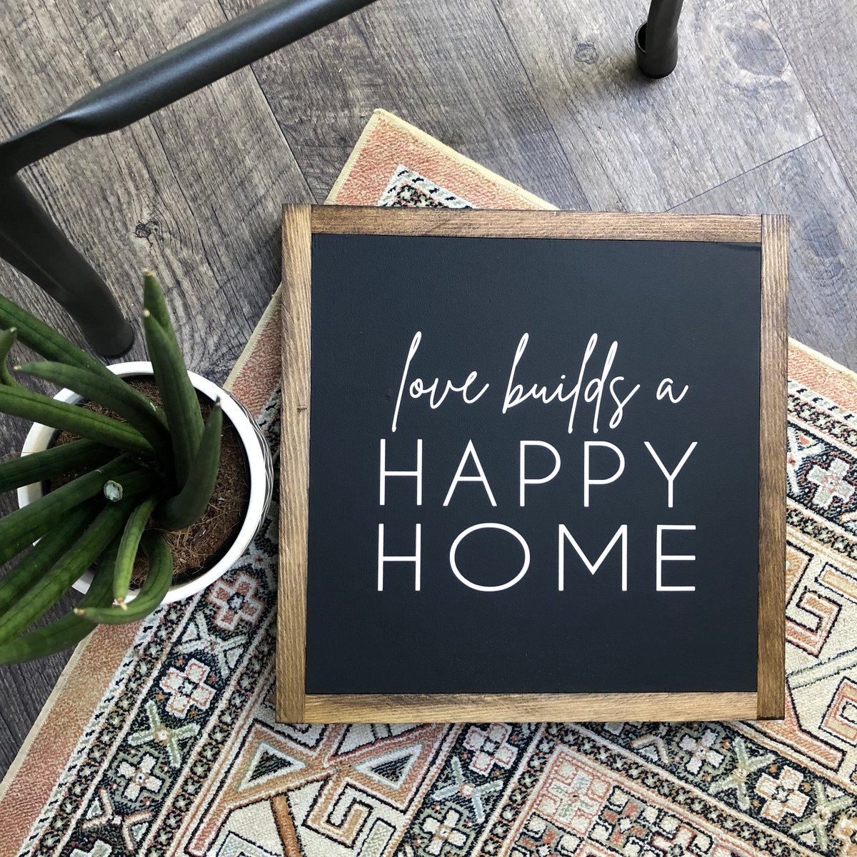Love builds a Happy Home | Chalked signs