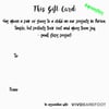 New Shoes Gift Card