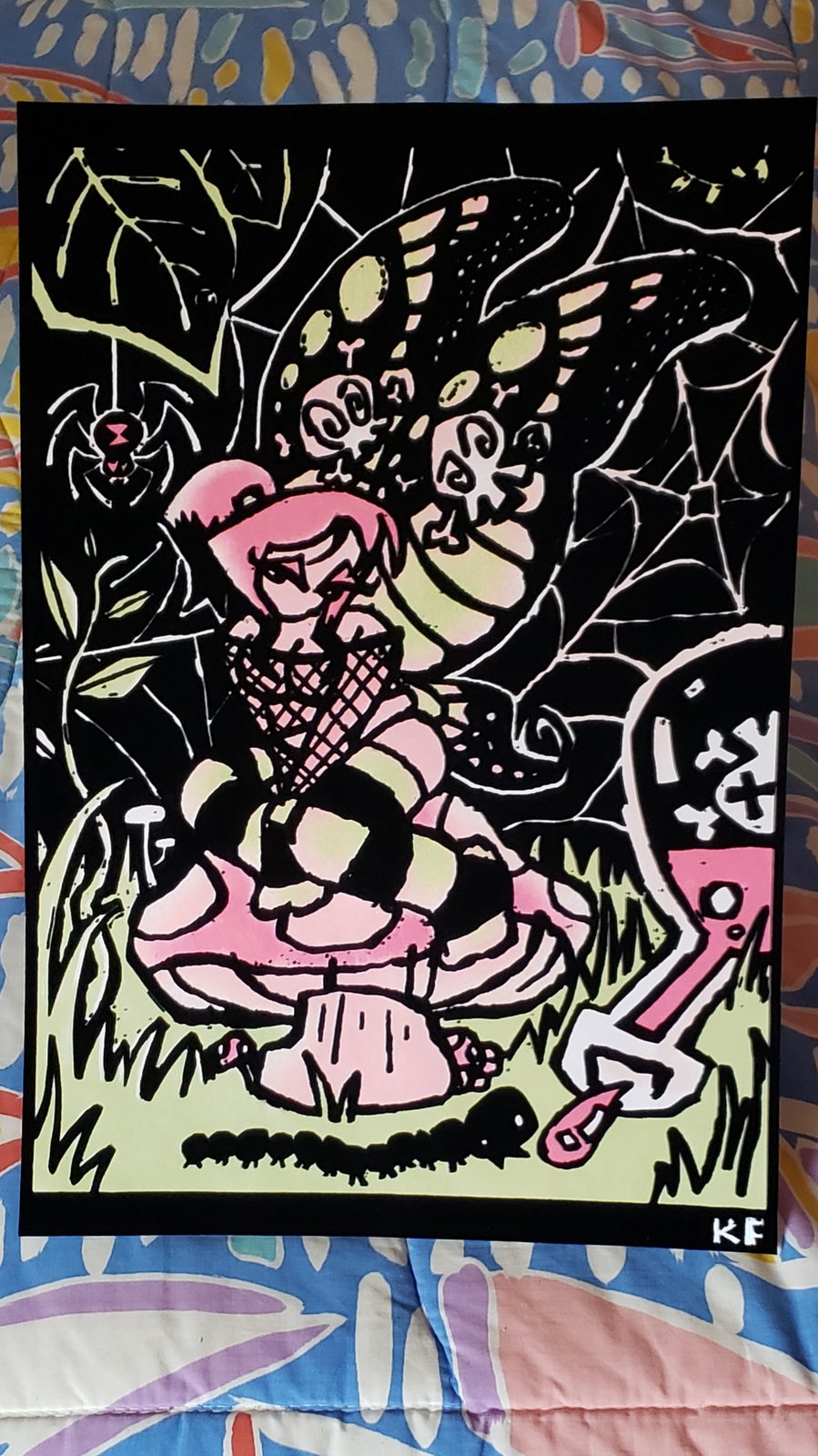 ANGELS + DEVILS Blacklight Posters / Pyrite Press