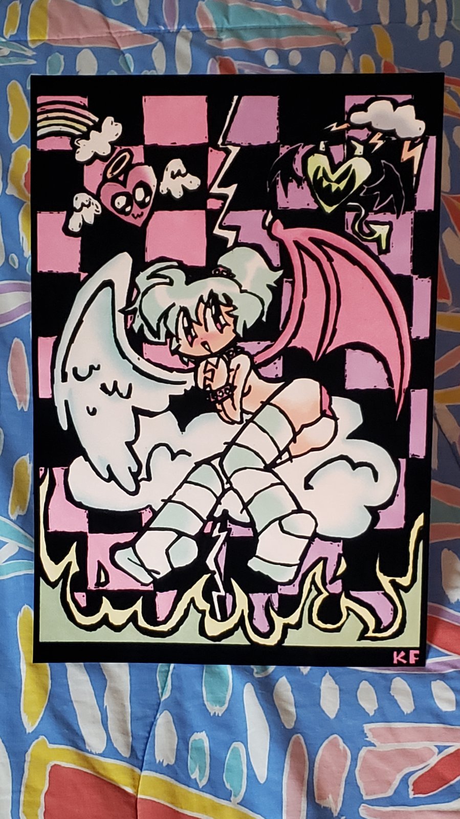 ANGELS + DEVILS Blacklight Posters / Pyrite Press