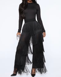 Image 1 of Make it Talk Fringe Pants