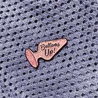 Image 2 of Glitter Pin - Bottoms Up