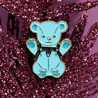 Image 2 of Glitter Pin - Leather Bear