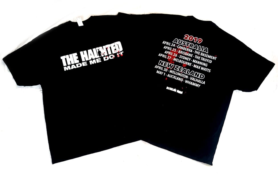 Image of THE HAUNTED - Made Me Do It - Triple Bill Kill Aussie Tour Shirt