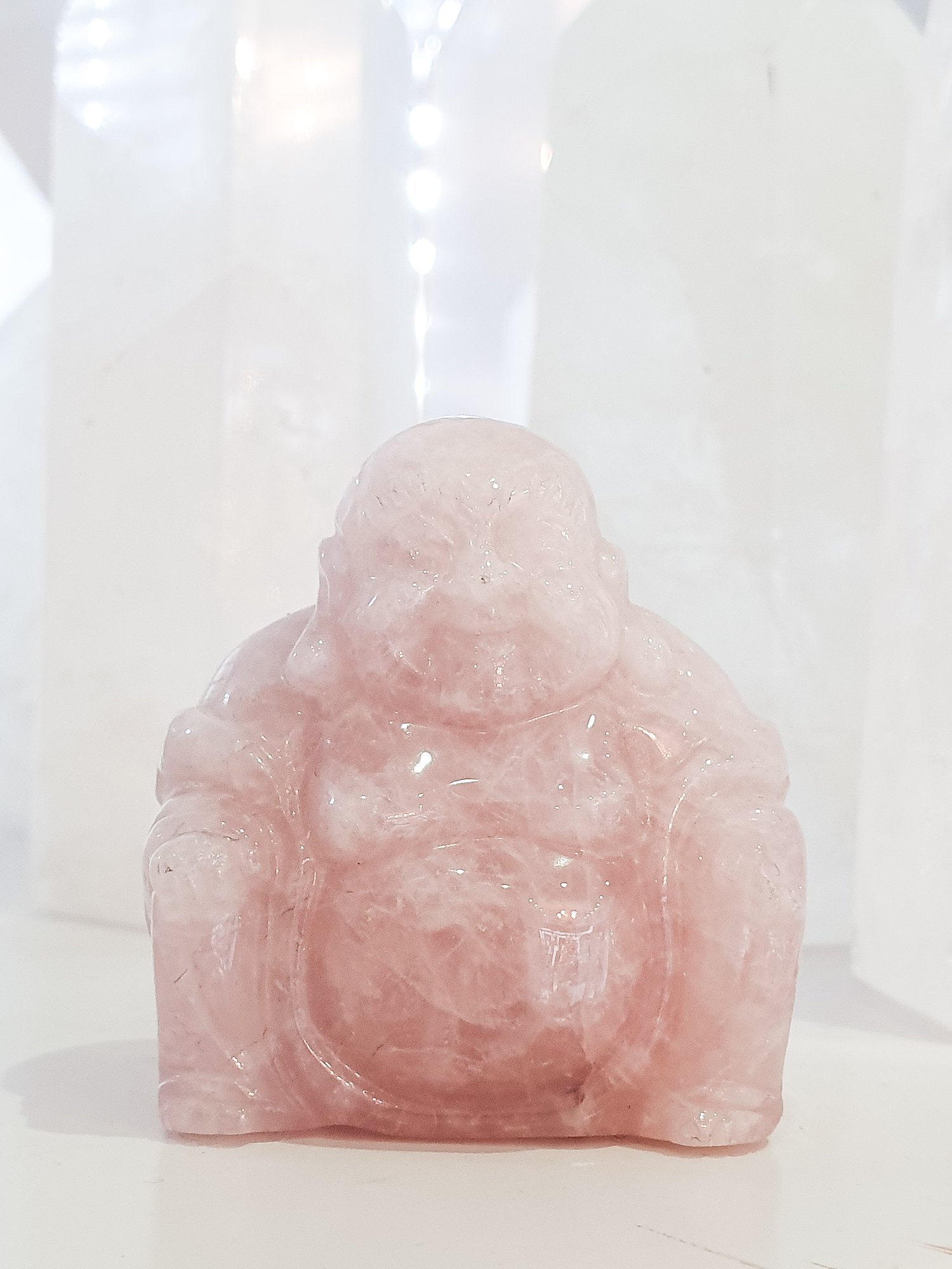 Rose Quartz Buddha | Delmaestro