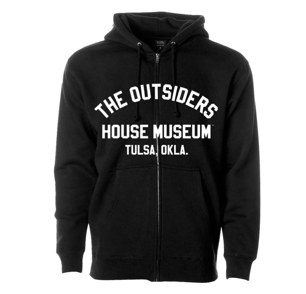 Image of The Outsiders House Museum Zip Hoodie (Black)