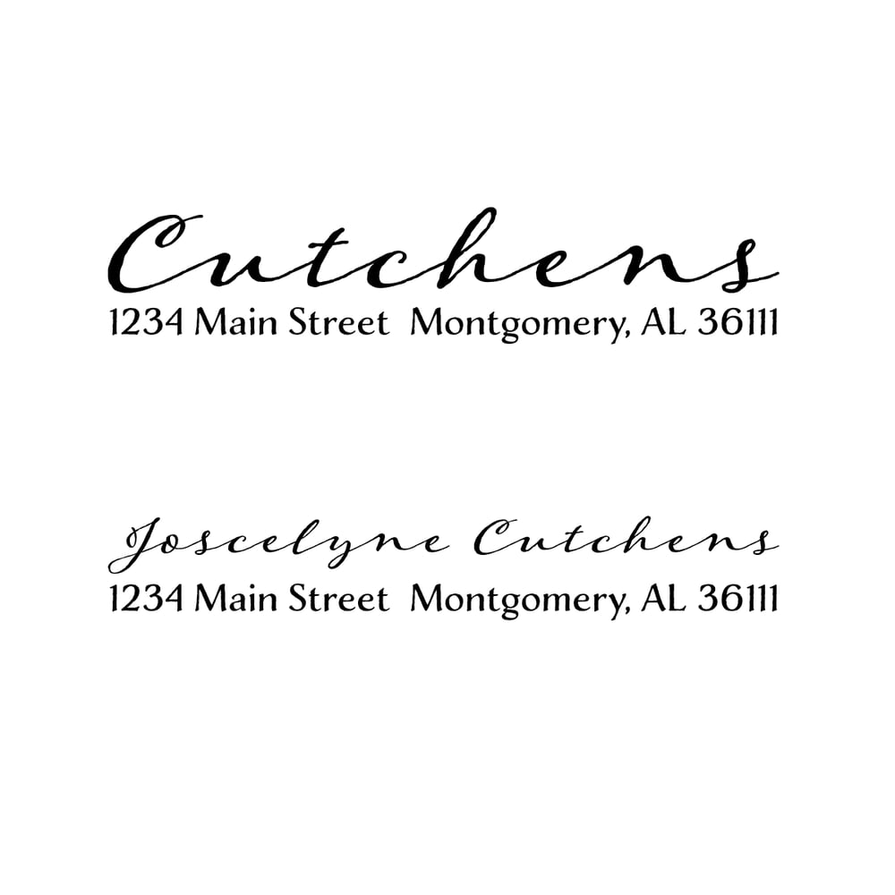 Personalized Address Stamp bossy Joscie