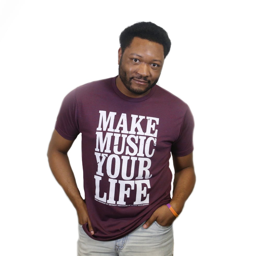 Image of Make Music Your Life T-Shirt (Berry)