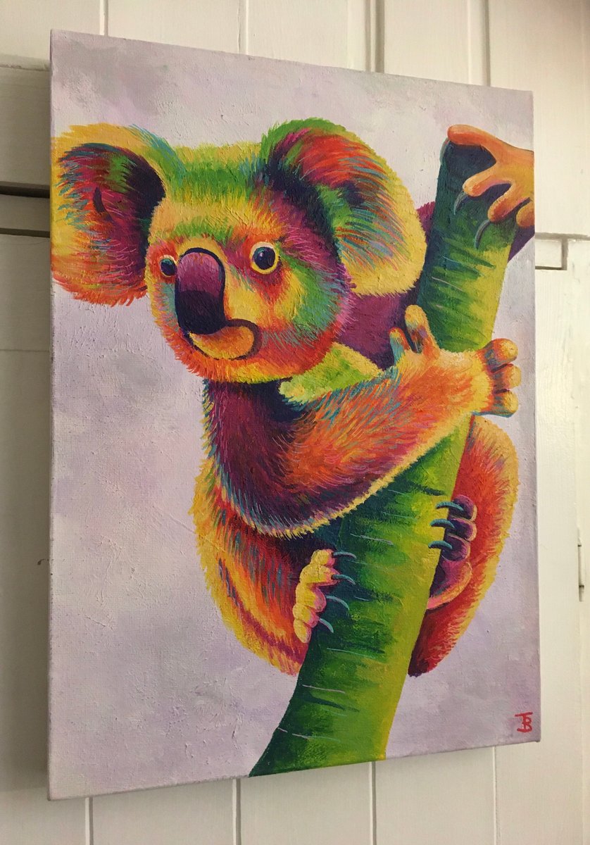 Rainbow Koala Print