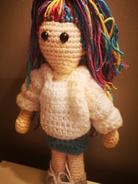 Rainbow hair ragdoll