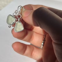Image 3 of WHITE SKEW EARRINGS