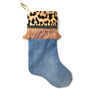 Image of CHRISTMAS STOCKING - LEOPARD