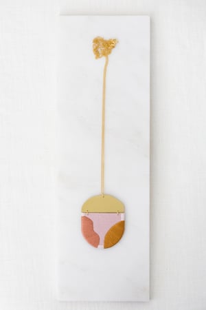 Image of INGEL pendant in Bashful with Rose and Goldenrod
