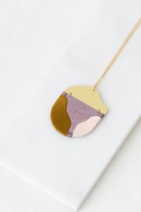Image 3 of INGEL pendant in Lilac with Olive and Blush 