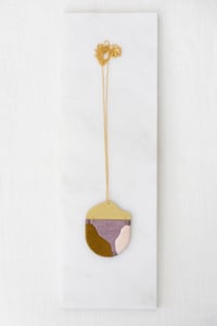 Image 4 of INGEL pendant in Lilac with Olive and Blush 
