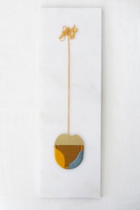 Image 1 of INGEL pendant in Ginger with Mustard and Steel