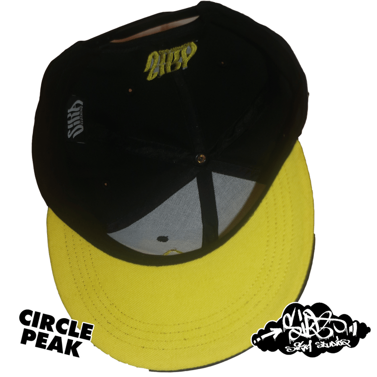 ibun lemon limited edition snapback hat (only 25 square peak / 25 round peak made)