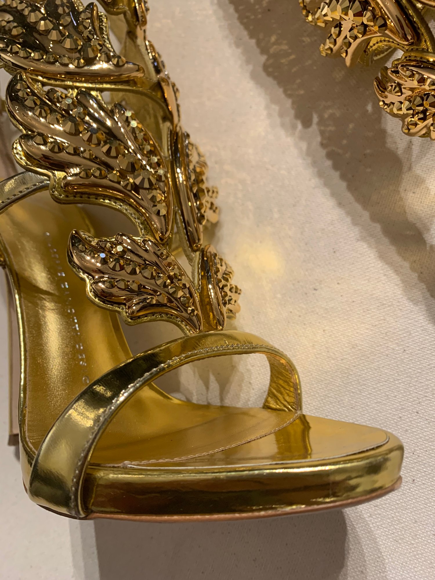 Image of Giuseppe Zanotti “Cruel Summer” Gold Sandal