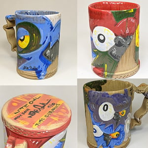 Image of Hand Painted Ceramic Mugs