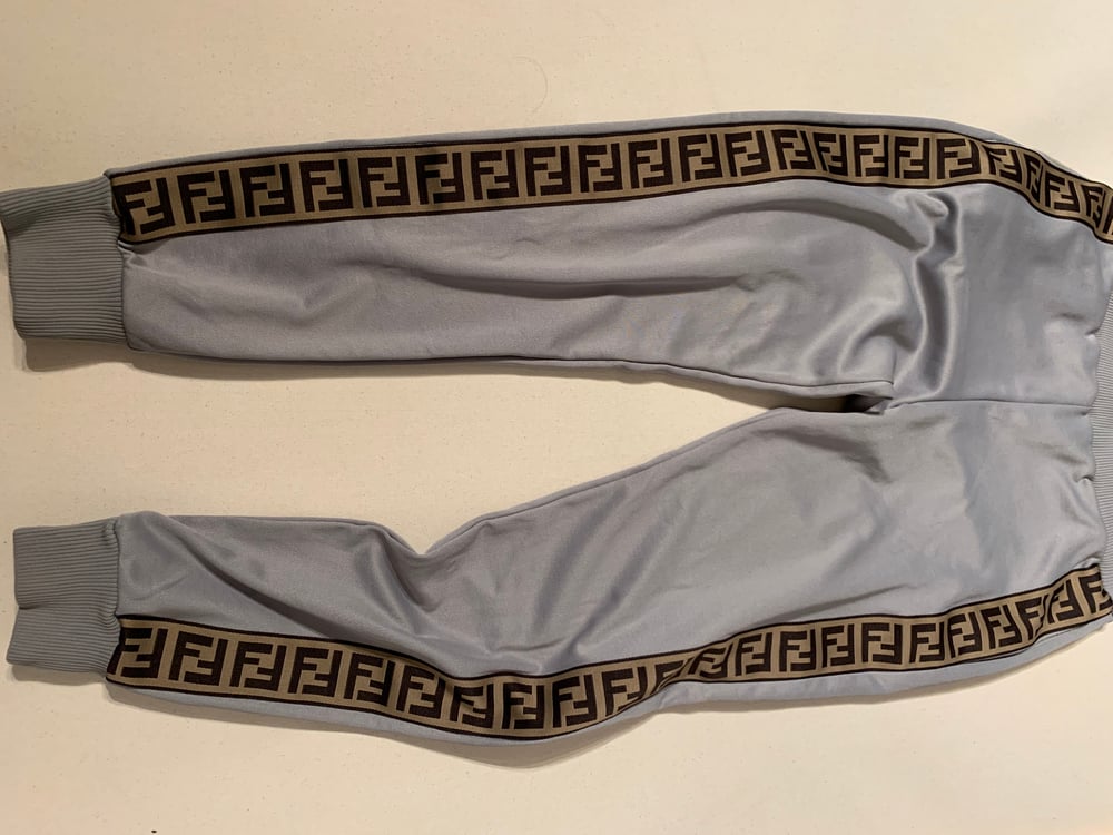 Image of FENDI MONOGRAM TRACK PANTS