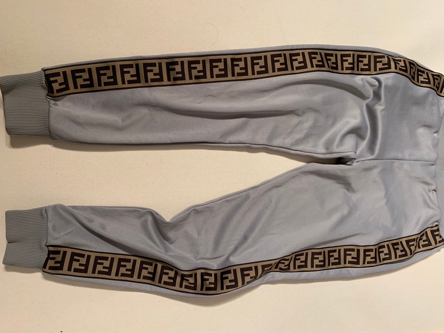 Image of FENDI MONOGRAM TRACK PANTS