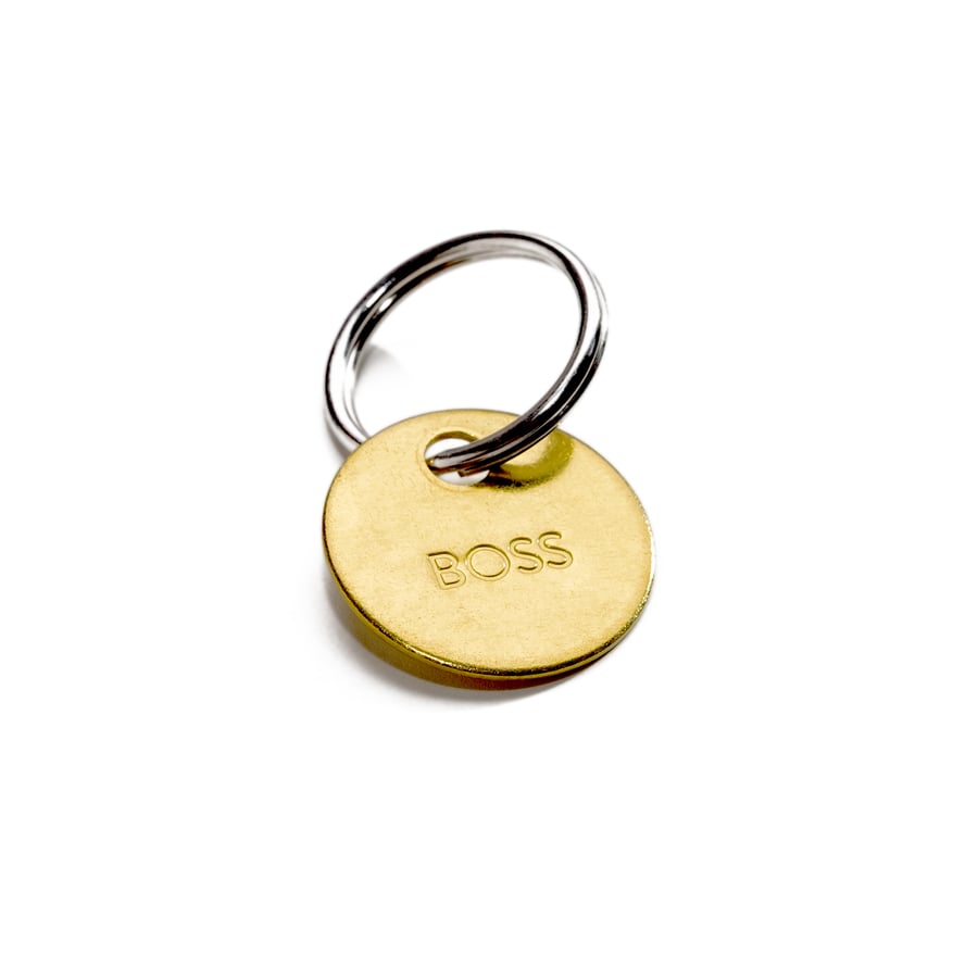 Image of BOSS KEY / Small Brass Keychain