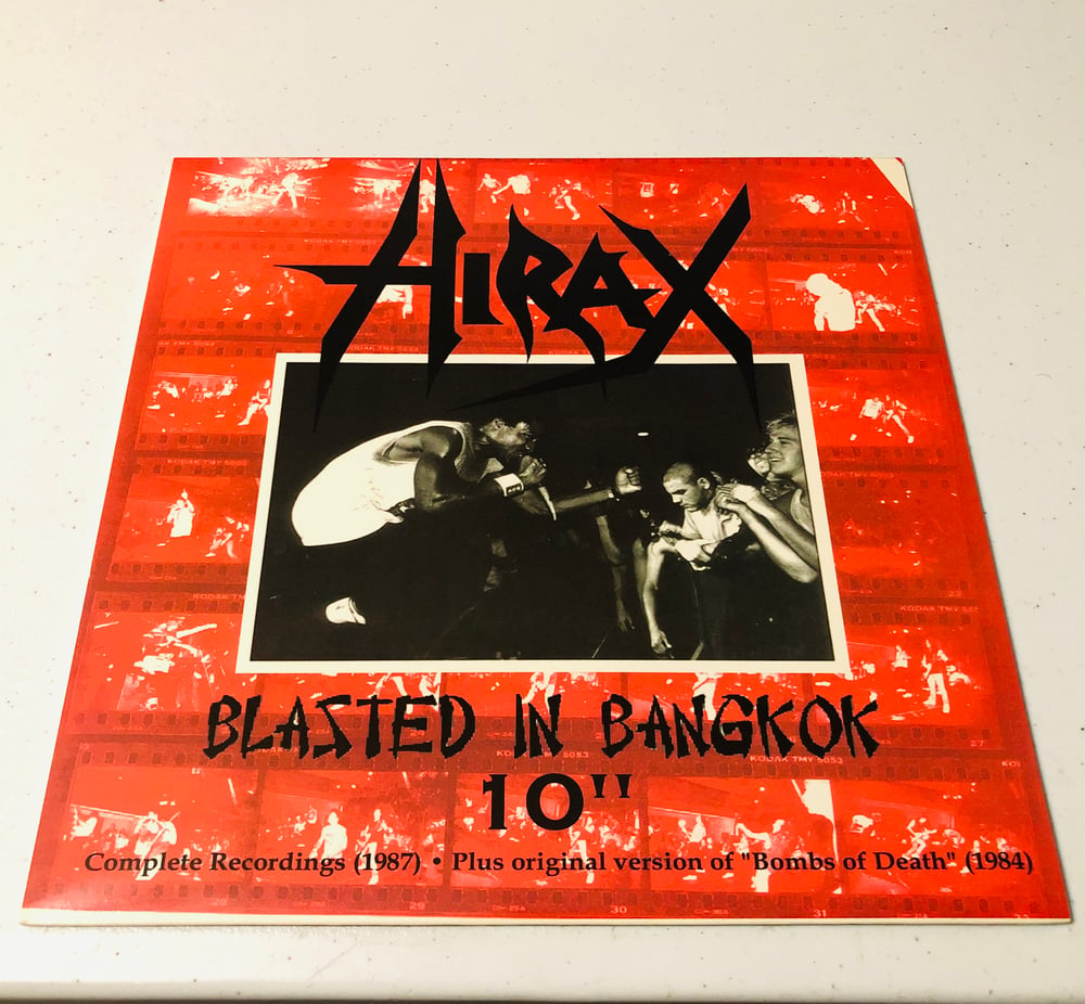 HIRAX - "Blasted in Bangkok" (1987) 10" white vinyl