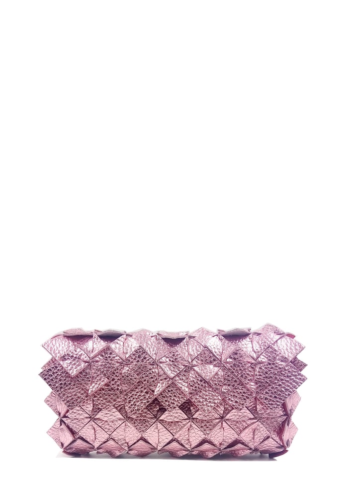 Image of Yup mini clutch metal pink Large
