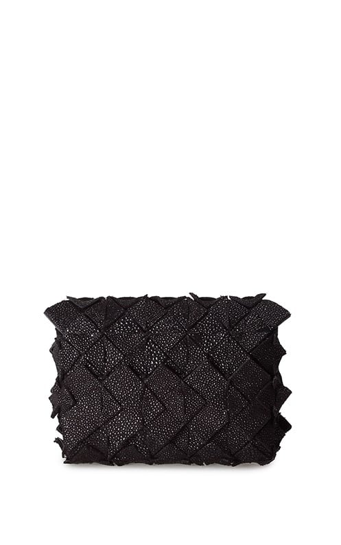 Image of Yup mini clutch in pelle nero galuchat