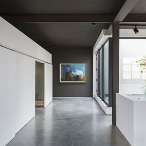 Image of Large, 1964 Painting, 'White Table Cloth,' Jean Langlois (1923-2014)