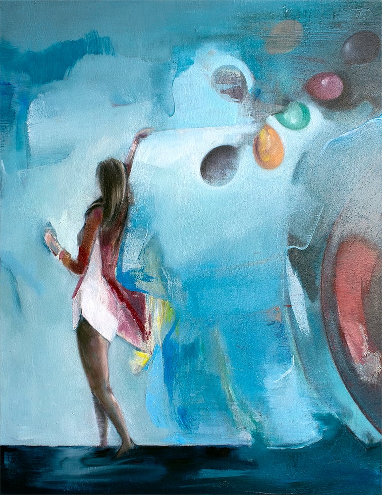 Image of Painting / maleri / "Freedom" / 62x80 cm