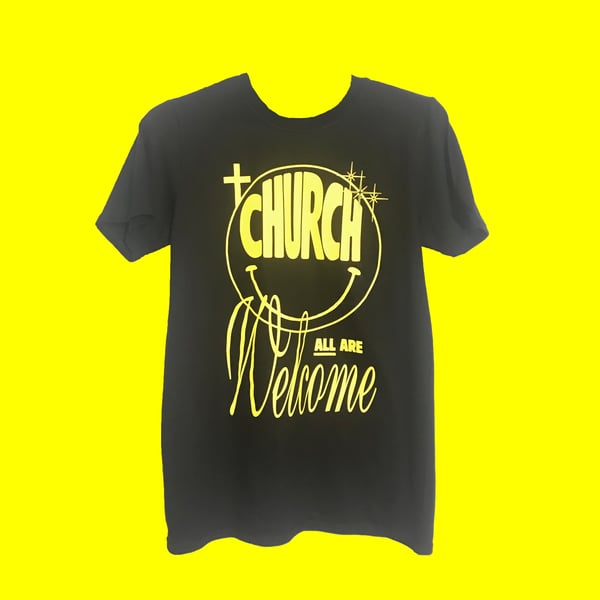 Image of Church | T-shirt noir & jaune