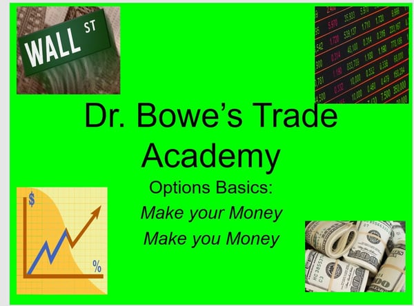 Image of Dr. B's Options Webinar