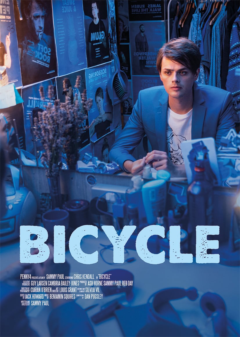Image of Bicycle Blue - A3 Poster