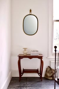 Image 5 of Wall Mirror with Brass Loop Frame (Large Size) by Josef Frank