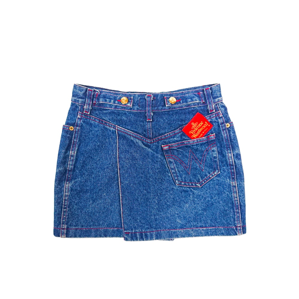 Image of 1992 Vivienne Westwood Denim Mini Skirt