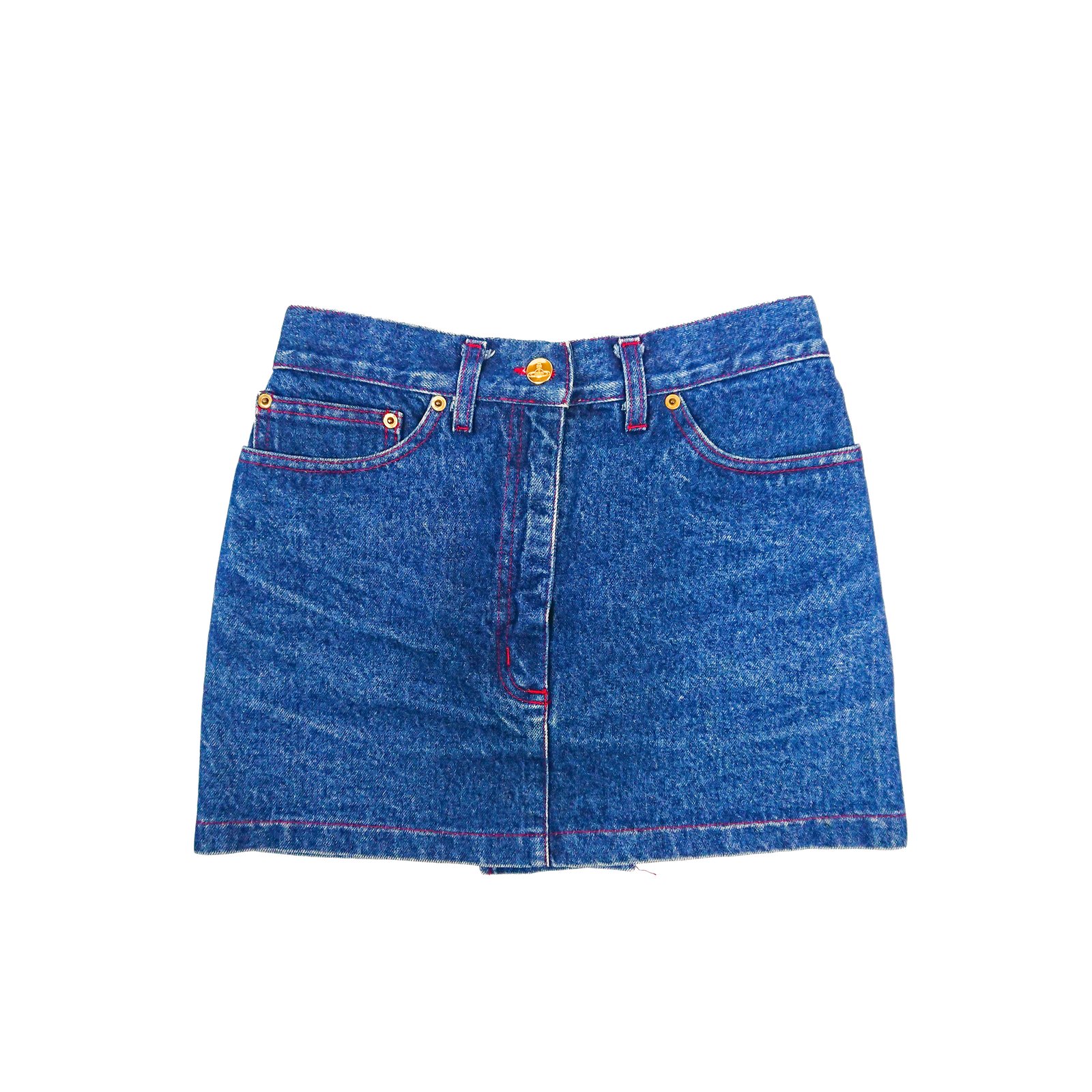1992 Vivienne Westwood Denim Mini Skirt † Ruder Than The Rest
