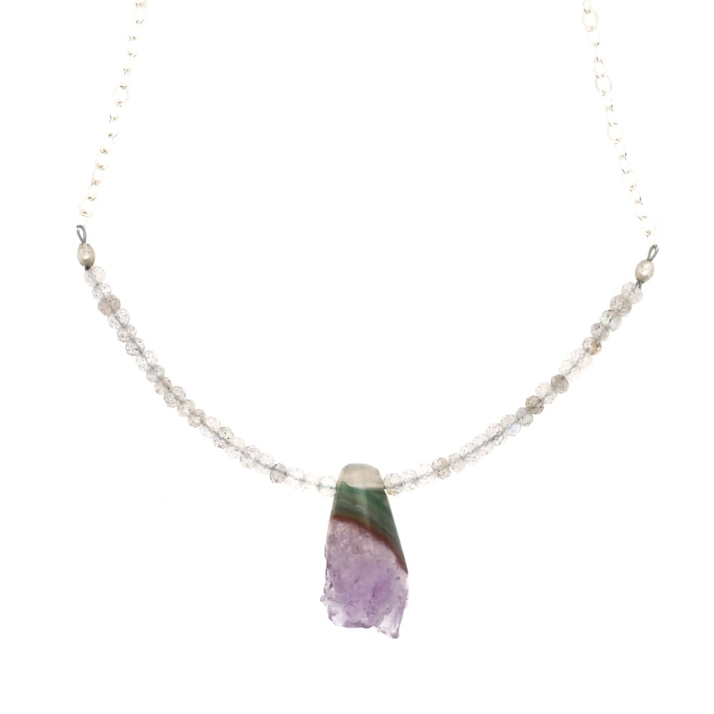 Amethyst Geode Necklace | Kahili Creations Handmade Jewelry Made in Hawaii