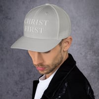 Image 3 of Christ First Trucker Cap