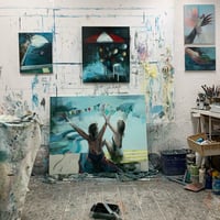 Image 4 of Painting / maleri / "The celebration IV" / 120x95 cm