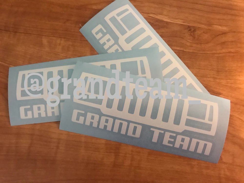 Image of ZJ Grand Team Grille Decal