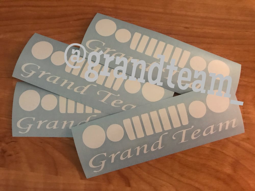 Image of WK Grand Team Cursive Grille Decal 