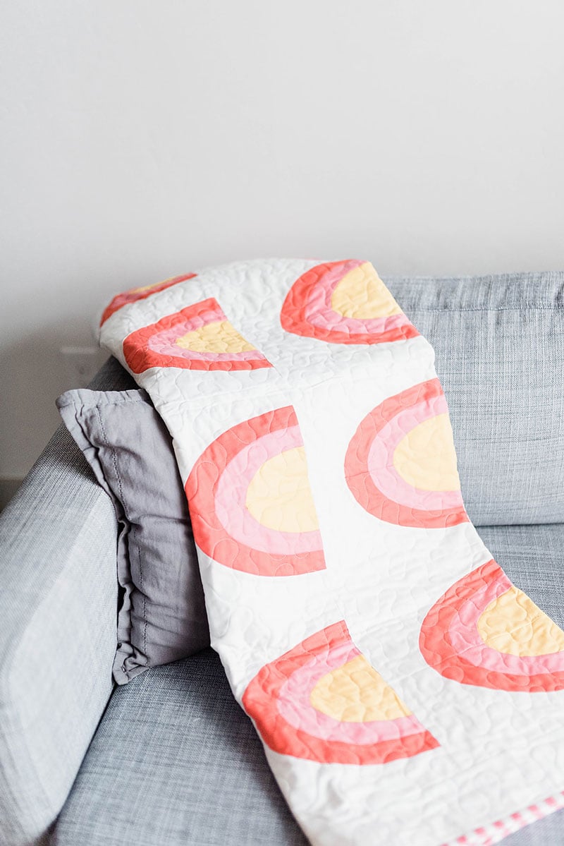 Image of the RAINBOW BLOCK QUILT pattern